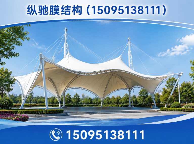 临朐县膜结构停车棚展示图